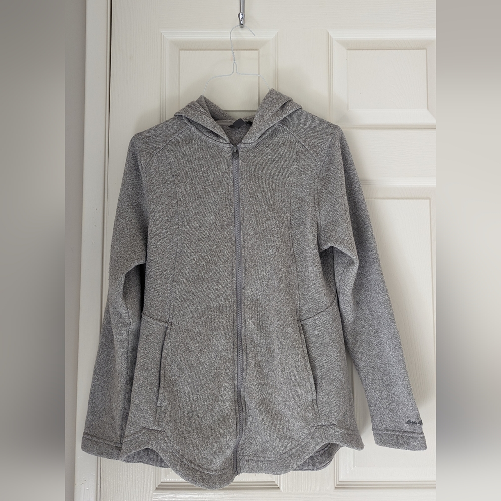 Eddie bauer women's Sz L grey zip up
